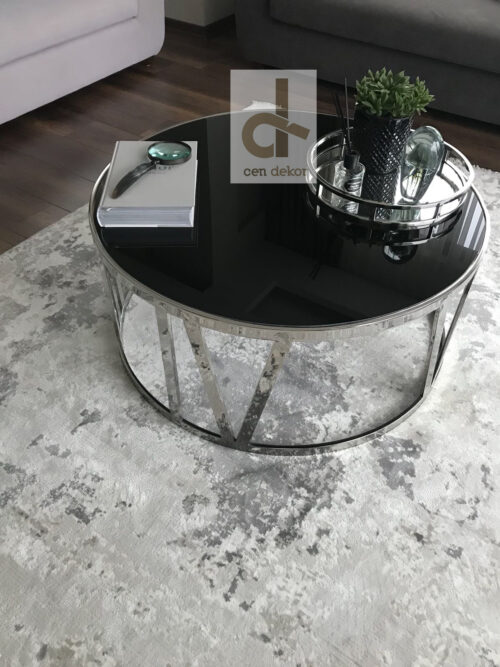 Roma Rakamlı Mermer Orta Sehpa (OS-014)