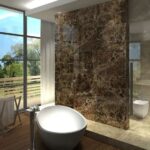 Dark Emperador Mermer Banyo BNY028