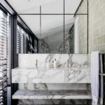 Calacatta Duvar Kaplama Mermer Banyo BNY021