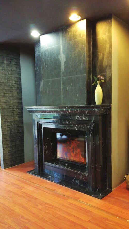 İstanbul Alexander Black Mermer Şömine B0255