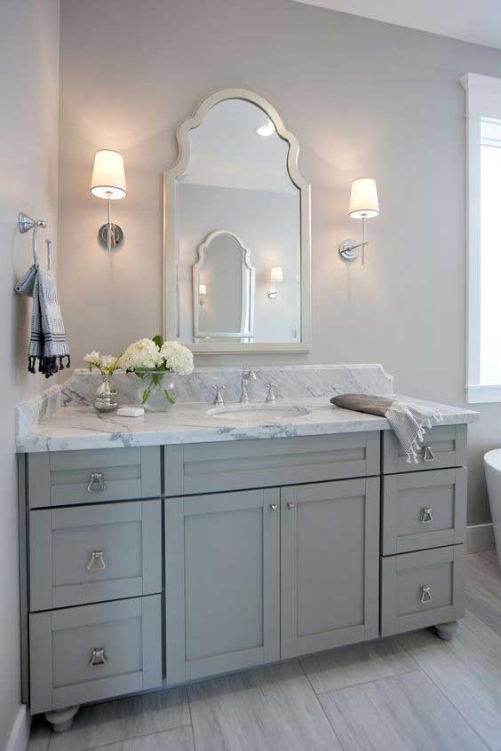 Carrara Mermer Banyo Tezgah TZ049 Carrara Mermer Banyo Tezgah TZ049