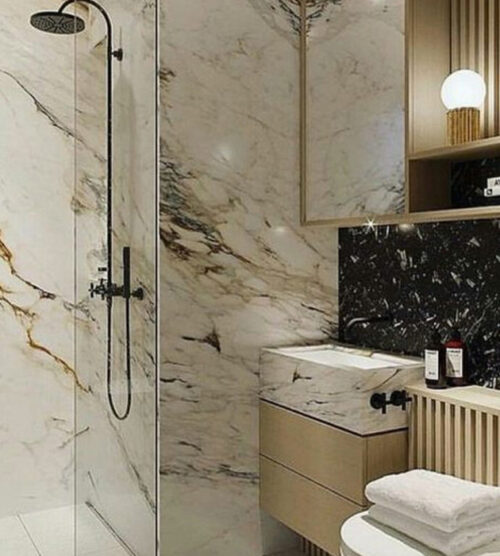 Calacatta Gold Mermer Banyo BNY056