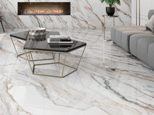 Calacatta Gold Mermer Zemin Kaplama (ZK010)