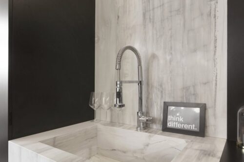 Eminent Grey Maximum Fiandre Porselen Tezgah Uygulaması (PTU-083)