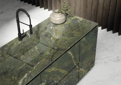 Verde Fantastico Fiandre Porselen Tezgah Uygulaması (PTU-91)