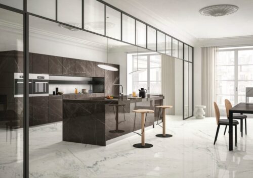 Pietra Grey Sapienstone Porselen Tezgah Uygulaması (PTU-074)