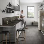 Urban Antracite Sapienstone Porselen Tezgah Uygulaması (PTU-082)